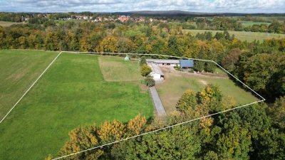 Eine kleine Ranch"Zechenhaus" in Alleinlage im Harz-
11.510 m²+ Wohnhaus+ Ferienwohnung+ Pferdestal