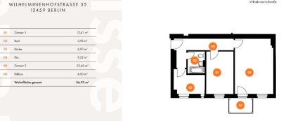 Möblierte 2-Raum-Wohnung in Nähe der Spree & HTW - Pauschalpreis