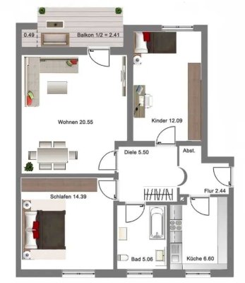 Ansprechende Wohnung in Kirchheim bei München