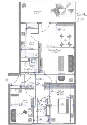 TOP Lage in direkter Nähe zu Flughafen/S-Bahn/U-Bahn 3-Zimmer-Terrassenwohn. mit Balkon und EBK