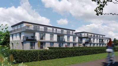 Mit KfW-Förderung zum Eigentum - Barrierefreie 4-Zimmer-Neubauwohnung mit Terrasse und Gartenanteil