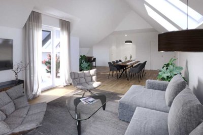 Wohnen am Stadtpark in Sulzbach (Ts.) Exklusive 5-Zimmer Penthouse-Wohnung mit sonniger Dachterrasse