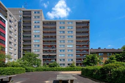 3-Zimmerwohnung mit Balkon über den Dächern von Leverkusen