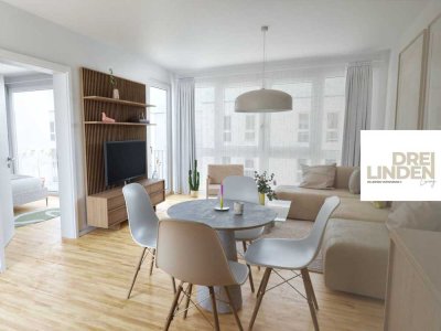 ** ERSTBEZUG ** Moderne, helle 2-Zi.-Whg. mit Balkon im exklusiven Wohnquartier "DREILINDEN Living"