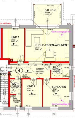 Schöne 4-Raum-Wohnung mit EBK und Balkon in Obernberg am Inn