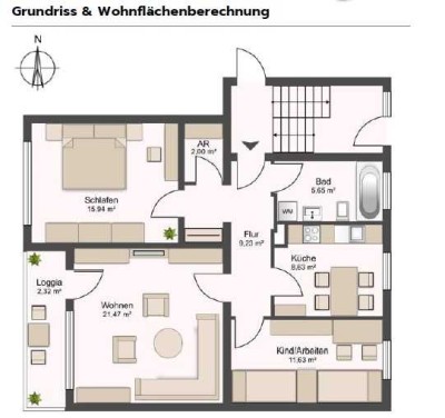 Neu Renoviert: Attraktive 3-Zimmer-Wohnung mit Balkon, Einbauküche & Top-Verkehrsanbindung