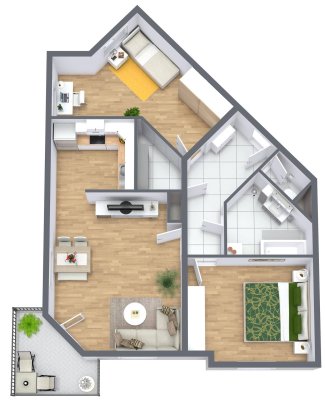 3 Zimmer Wohnung mit Balkon! Ehrendorf!