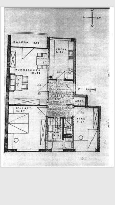 Helle 3-Zimmer-Wohnung mit Balkon, Einbauküche und Tiefgaragenstellplatz in zentraler Lage