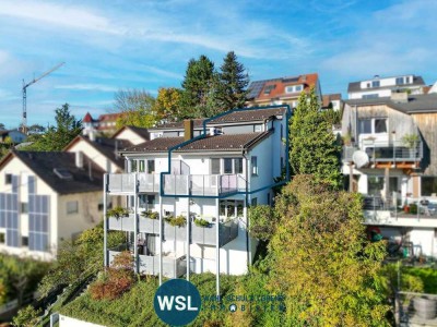 Besondere 3,5-Zimmer-Maisonette-Wohnung mit Garage, Terrasse und Süd/West-Balkon mit toller Aussicht