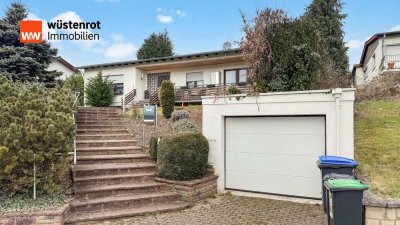 Freistehender Bungalow in Naßweiler – 121 m² Wohnfläche, großer Garten & Garage!