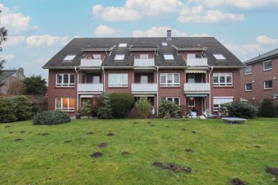 Schöne Maisonettewohnung in rückwärtiger Ausrichtung mit Balkon und Tiefgaragenstellplatz.