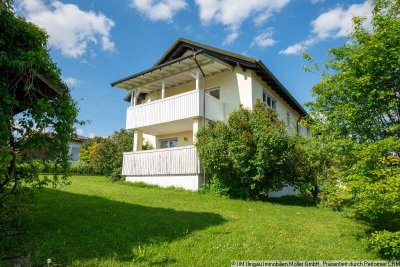 Sofort frei -  4  Zi.-ETW mit herrlichem Blick über Ilmmünster, gr. Balkon + Gge.