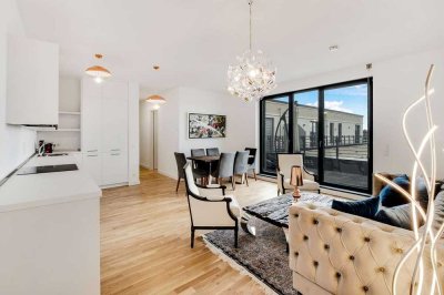 Exklusives Penthouse im Mulberry Yards: Eleganz, Komfort und großzügige Terrasse in Toplage