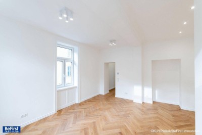 Prachtvoll sanierte 2-Zimmer Gartenwohnung in elegantem Altbau