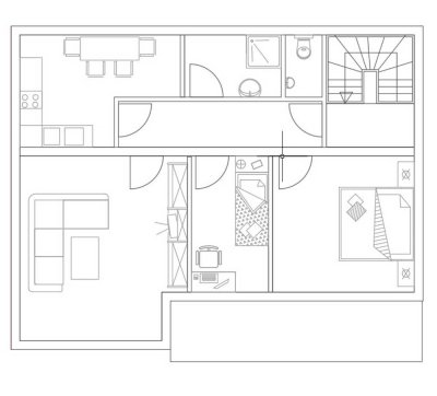 Modernisierte 3-Zimmer-Wohnung mit Balkon und Einbauküche in Rosengarten