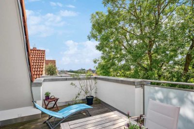 Oststadt: Nahe der Lister Meile - Dachterrassenwohnung mit Weitblick auf zwei Ebenen - mit Aufzug