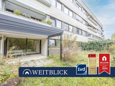 WEITBLICK: Helle Erdgeschosswohnung mit Gartenidylle!