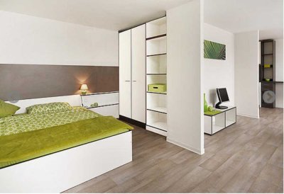 Exklusive 1-Zimmer-Penthouse-Wohnung möbliert