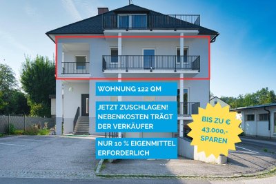 Leistbare Wohnung mit Garten. Zwei Stellplätze inklusive. Nebenkosten übernimmt Verkäufer.