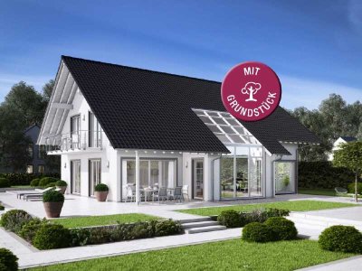 Massives Familienhaus - lichtdurchflutet, individuell & energieeffizient! (inkl. Grundstück)