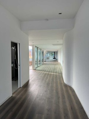 Moderne und helle Penthouse-Wohnung im ruhigen Bötzowviertel direkt am Park