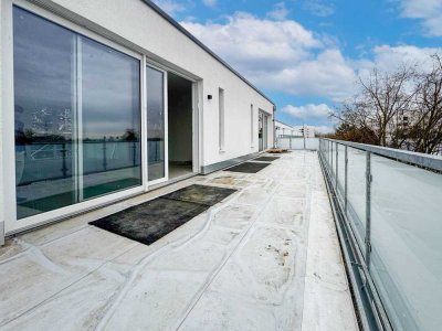 Neubau-Luxus-Penthouse in Frankfurt-Rödelheim mit großzügiger Terrasse und privatem Aufzug