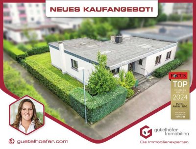 Bezugsfreier Bungalow auf Erbpachtgrund mit Garten, Garage und viel Potenzial in beliebter Stadtlage