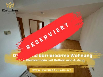 Offene und barrierearme 2 Raum Wohnung in Blankenhain mit Balkon und Aufzug