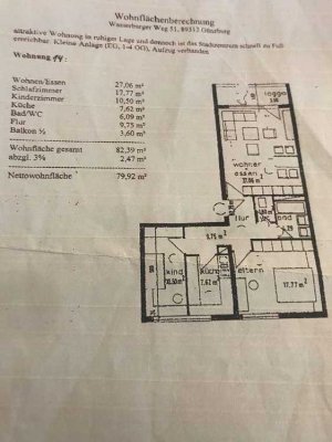 Exklusive 3-Zimmer-Wohnung mit Balkon und Einbauküche in Günzburg