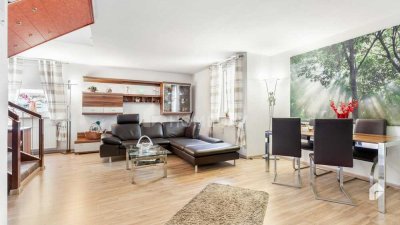 Attraktive Maisonette-Wohnung mit 2 Zimmern und zwei Dachterrassen in Fürth