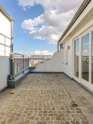 Außergewöhnliche Terrassenmaisonette mit Fernblick in repräsentativem Stilaltbau - ziwschen Mariahilfer Strasse und Naschmarkt