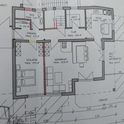 In Bad Grönenbach: großzügige Wohnung mit 2,5 Zimmern und Garten