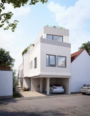 Wohlfühlen auf drei Ebenen- Energieeffizenz A+ Architekten Wohnhaus mit großer Dachterrasse