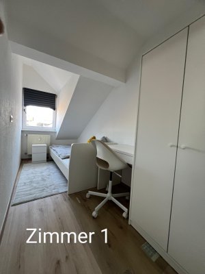 Wir bieten eine Unterkunft mit drei Einzelzimmern auf 45 m² an.