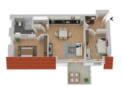 Energieeffiziente 3-Zimmer Neubauwohnung im Baugebiet Mondscheinweg zu mieten