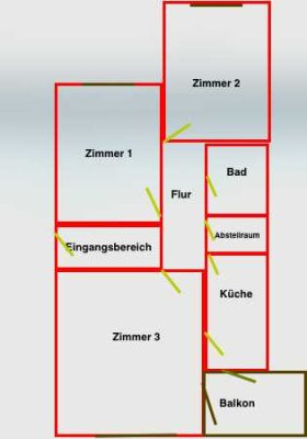 3-Zimmer-Wohnung mit Balkon in Griesheim