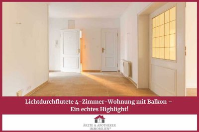 Lichtdurchflutete 4-Zimmer-Wohnung mit Balkon – Ein echtes Highlight!