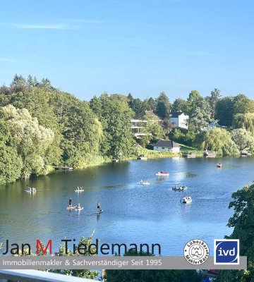 Wunderschöne Endetagenwohnung mit Traumblick auf die Wakenitz in TOP Lage