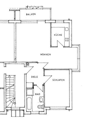 Exklusive, gepflegte 2-Raum-Wohnung mit Balkon in Langenfeld