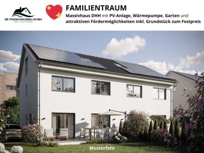 FAMILIENTRAUM - DHH mit PV, Wärmepumpe, Garten inkl. Grundstück zum Festpreis