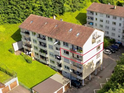 Attraktive und ruhige 3,5-Zimmer-Wohnung mit Balkon und Garage