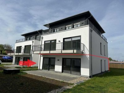 Erstbezug – hochwertig ausgestattetes 3-R-Appartement mit Terrasse & Tiefgarage an der Müritz (ca. 2