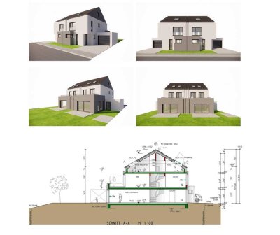 Neubau Doppelhaushälfte mit Garage und Stellplatz in BEST LAGE