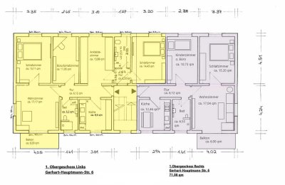 Schöne 5-Zimmer-Wohnung mit Balkon und Einbauküche in Uslar