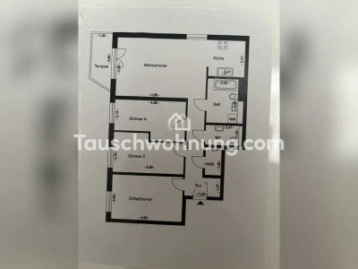 Tauschwohnung: 4 ZW mit Garten Tausch geg Landeseigene