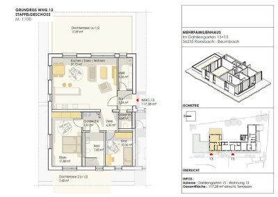 PROVISIONSFREI für Käufer!!!  Mit Dachterrasse, Kellerraum und 2 Tiefgaragen-Stellplätzen!