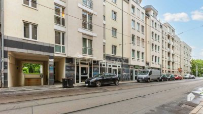 Gemütliche Stadtwohnung mit Balkon, Aufzug und Tiefgaragenstellplatz nahe der Leipziger Innenstadt