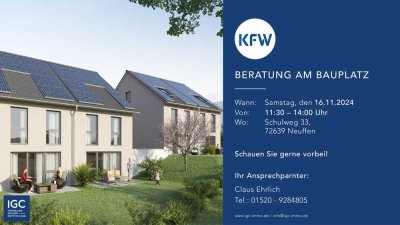 Am 16. Nov ab 11.30 Uhr beraten wir Sie vor Ort ! Ihr neues Familiendomizil als KFW 40 Haus