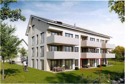 Stilvolle, sonnige 2,5-Raum-EG-Wohnung mit Terrasse und EBK in Mittelbiberach