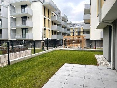 Gartenparadies! 2-Zimmer-Apartment mit geräumiger Terrasse in der PFALZGASSE 29 - ERSTBEZUG